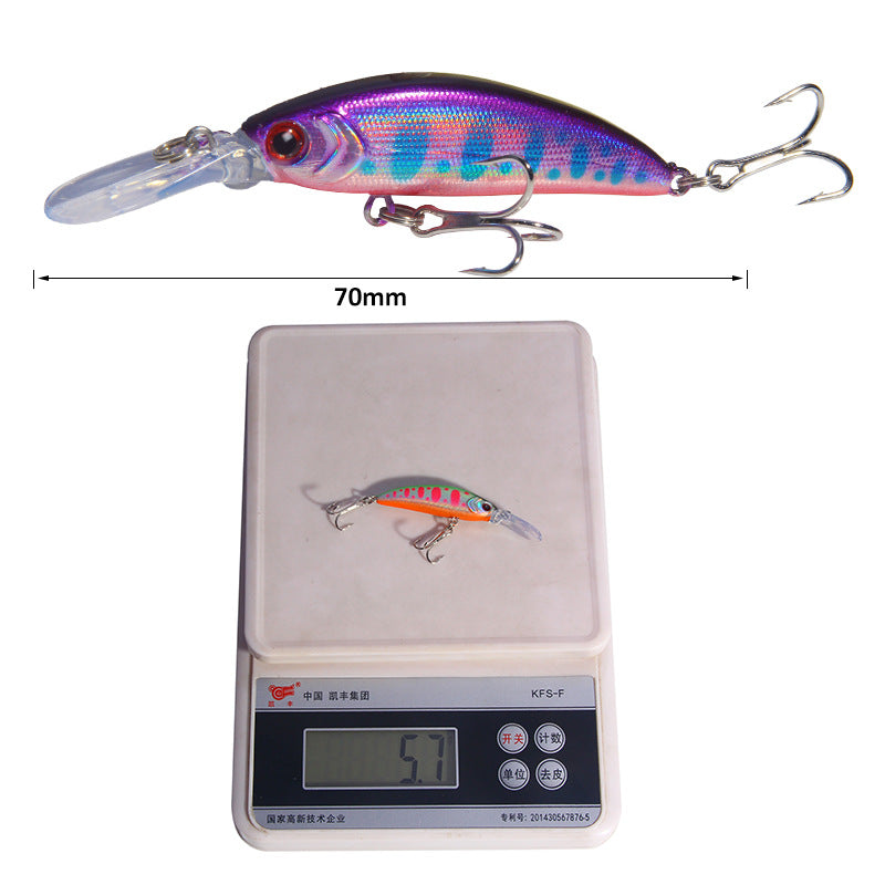 Popular Minnow Lure for Grave Robbers, 6g/7cm, Sinking, Realistic Fishing Bait, Hard