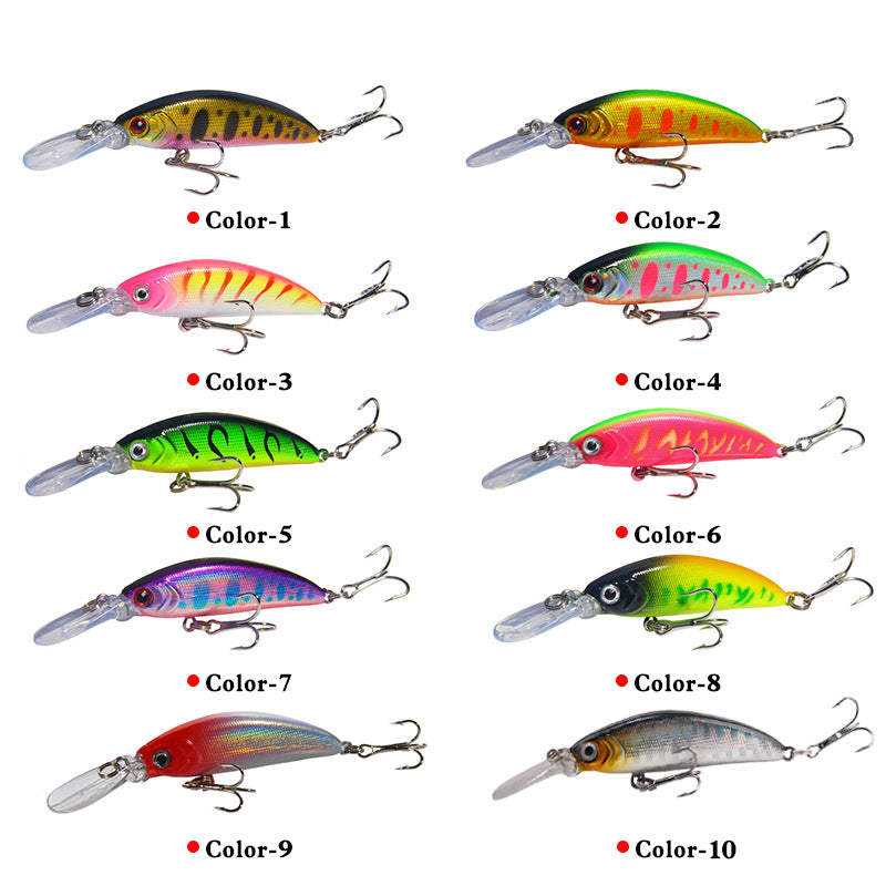 Popular Minnow Lure for Grave Robbers, 6g/7cm, Sinking, Realistic Fishing Bait, Hard