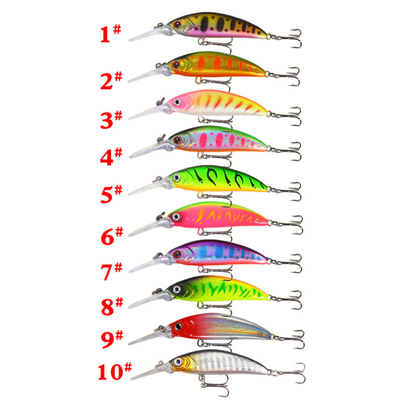 Popular Minnow Lure for Grave Robbers, 6g/7cm, Sinking, Realistic Fishing Bait, Hard