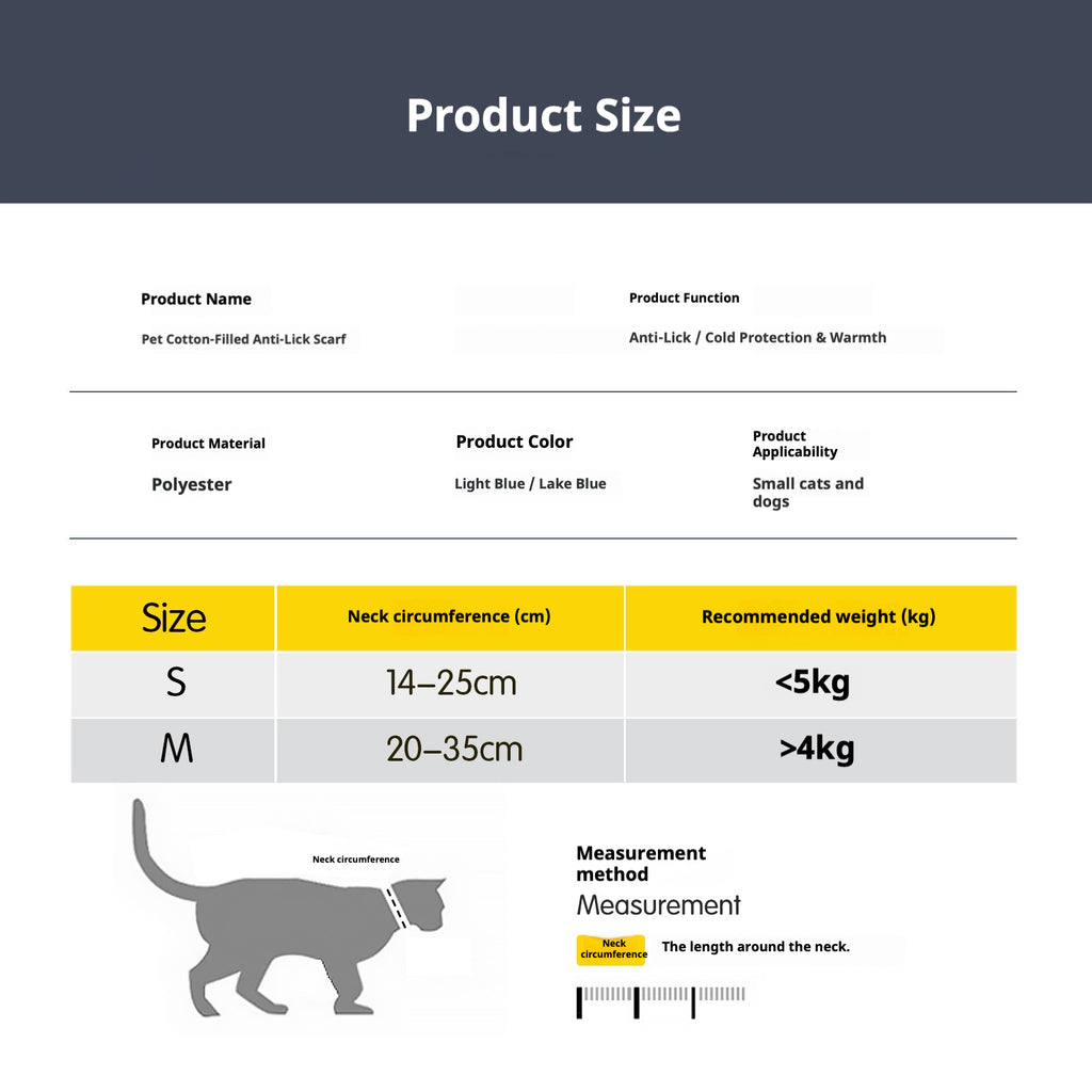 Pet anti-lick collar