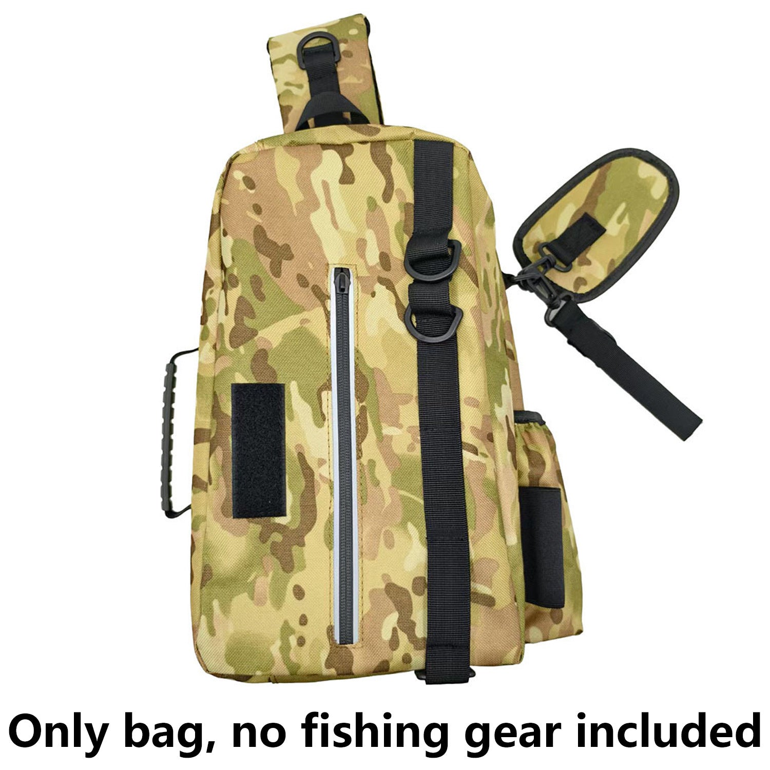 Multifunctional lure bag for storing fishing gear and rods, outdoor shoulder/crossbody fishing bag
